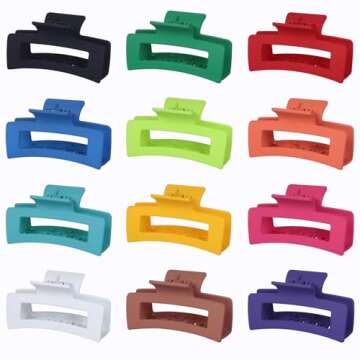 Sisiaipu 12 Pcs Medium Hair Clips – Stylish & Versatile