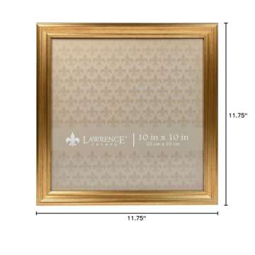 Lawrence 536210 10x10 Sutter Burnished Gold Picture Frame