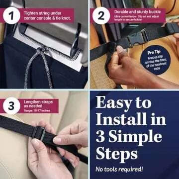 Car Cache Purse Holder - Car Organizer for Handbags