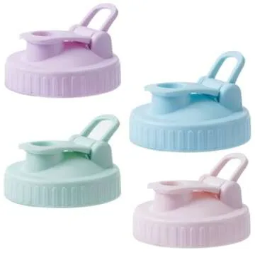 FyndraX Pour Spout Lids for Ball Wide Mouth Mason Jars, Airtight Canning Jar Flip Cap Top Lid for Dr...