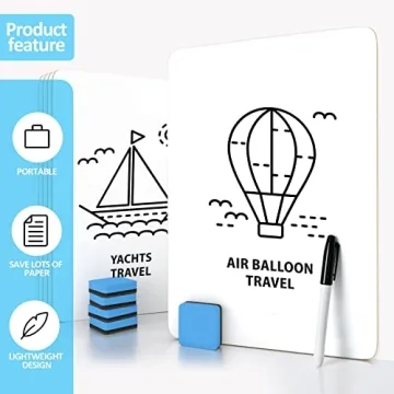 Interactive PANDRI 26 Pack Dry Erase LapBoards for Learning