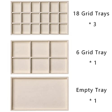 Elegant Frebeauty Acrylic 5-Drawer Jewelry Organizer for Earrings