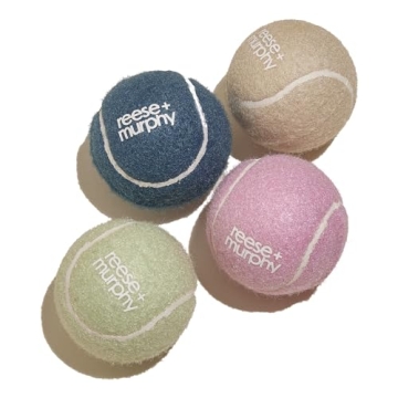 Durable Reese+Murphy Dog Tennis Balls for All Dogs