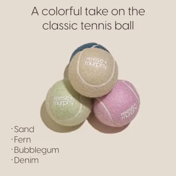 Durable Reese+Murphy Dog Tennis Balls for All Dogs