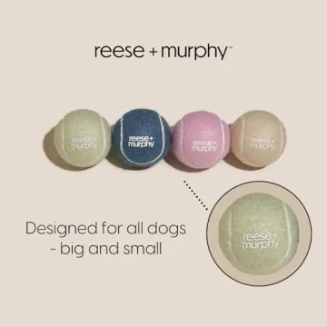Durable Reese+Murphy Dog Tennis Balls for All Dogs