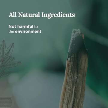 Magnificent 101 Set of 3 Long Lasting Palo Santo Smudge Candles, 42 Hour Burn - 3.5 Oz Each, Made with Soy Wax and Herb, Ideal for House Energy Cleansing, Meditation & Manifestation