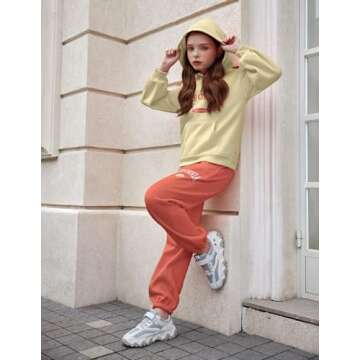 Stylish Girls Tracksuit Set Comfortable Fashionable Wear