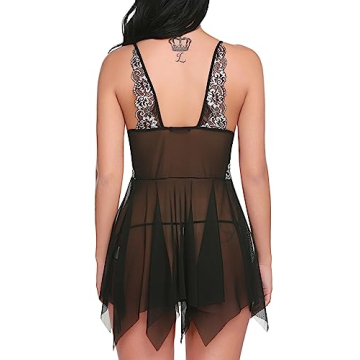Avidlove Lace Babydoll Nightgown for Women