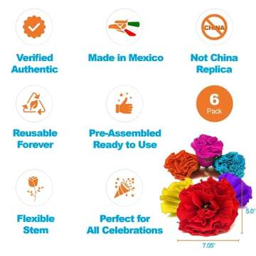 Alondra's Imports Mexican Paper Flowers – Party Decorations, Birthday, Wedding, Carnival, Pom Poms...