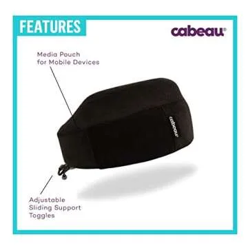 Cabeau Evolution Classic Travel Neck Pillow Memory Foam Neck Support with Adjustable Clasp for Comfort On-The-Go - Airplane, Train, Car, Home, Office, and Gaming (Purple)