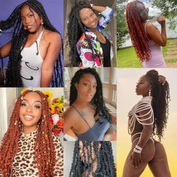 ZRQ Butterfly Locs Crochet Hair With Curly Ends 24 Inch 6 Packs Pre Looped Long Butterfly Soft Locs Distressed Butterfly Faux Locs Synthetic Goddess Locs Hair Extensions (24 Inch, 1B#)