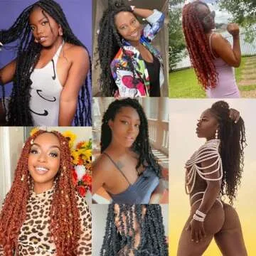 ZRQ 24 Inch Butterfly Locs Hair Extensions - Soft & Stylish