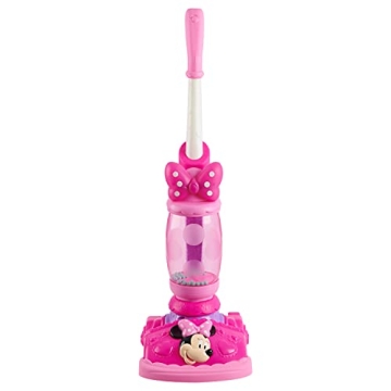 Disney Junior Minnie Mouse Twinkle Bows Play Vacuum with Lights and Realistic Sounds, Kids Toys for ...