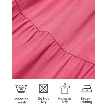 ZESICA Women's Summer Casual Flutter Sleeve Midi Dress