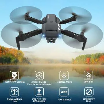 1080P Mini Drone with Camera for Easy Flying