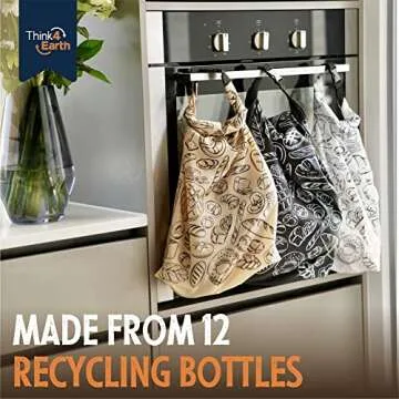 THINK4EARTH® - 2 Packs Bread Bags, Bread Bags for Homemade Bread Loaf, Freezer Bread Storage Bag, B...