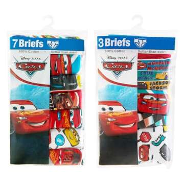 Disney Boys Cars Underwear Multipacks for 2-3T Kids