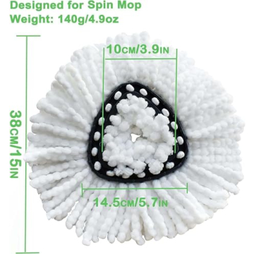 12Pack Spin Mop Refill Heads - Microfiber Cleaning Solution