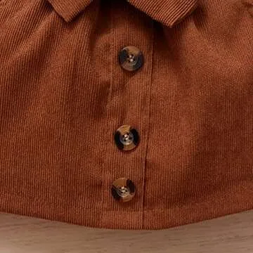 DUBASAM Trendy Kids Toddler Baby Girl Fall Outfit Ruffle Long Sleeve Knit Blouse Pullover Top Mini Skirt with Belt Clothes (White +brown, 3-4 Years)