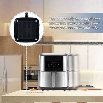 GINOYA Kitchen Appliance Sliders for Easy Movement