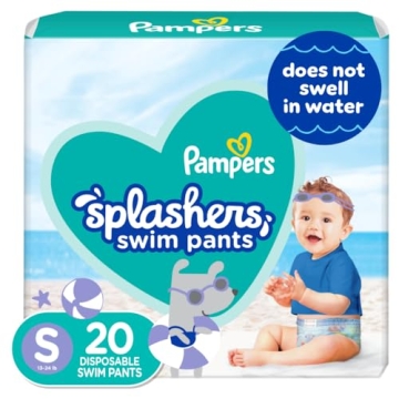 Pampers Splashers Swim Diapers for Toddlers - Leak-Free
