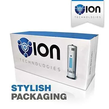 OION Technologies S-3000 Permanent Filter Ionic Air Purifier Pro Ionizer with UV-C Sanitizer, New (Silver)