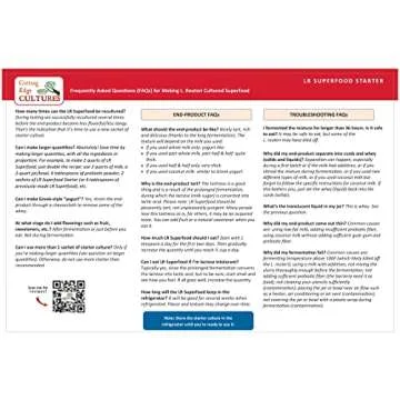 LR SuperFood Starter Culture L. Reuteri ProBiotic Cultured Dairy Low And Slow Yogurt Lactobacillus