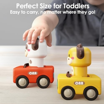iPlay Press and Go Car Toys for Toddlers 1-3 Years