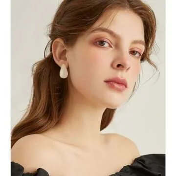 GELVTIC Gold Hoop Earrings - Stylish and Comfortable