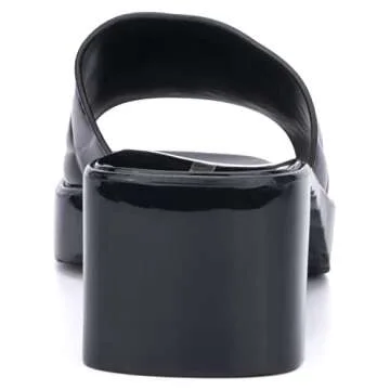 Olivia Miller Stylish Jelly Block Heel Sandals for Women