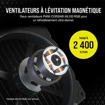 Corsair iCUE H100i Elite Capellix Liquid CPU Cooler for Desktop - White