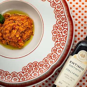 Entimio Distinto - Tuscany Robust Extra Virgin Olive Oil Organic, Italian Olive Oil from Italy, 2024 Gold Award Winner, +500 mg/kg Polyphenol Rich Olive Oil - Early Harvest, Cold Pressed - 8.5 fl oz