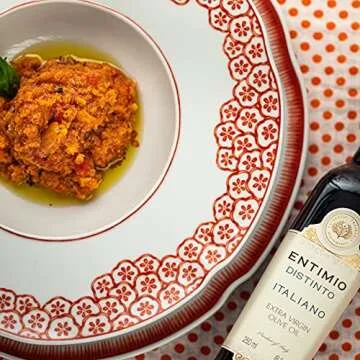 Entimio Distinto - Tuscany Robust Extra Virgin Olive Oil Organic, Italian Olive Oil from Italy, 2024 Gold Award Winner, +500 mg/kg Polyphenol Rich Olive Oil - Early Harvest, Cold Pressed - 8.5 fl oz