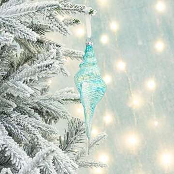 KI Store Coastal Jellyfish and Seashell Ornaments