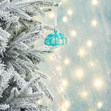 KI Store Coastal Jellyfish and Seashell Ornaments