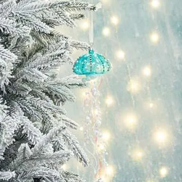 KI Store Coastal Jellyfish and Seashell Ornaments