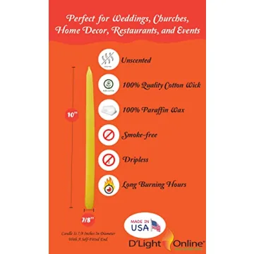 Elegant 10" Pastel Taper Candles for Every Occasion