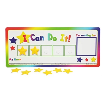 Kenson Kids “I Can Do It!” Token Board. Colorful Magnetic Rewards Chart with Positive-Reinforcem...