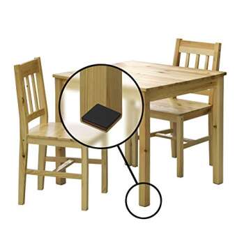 Slipstick GorillaPads CB142 Non-Slip Furniture Pads/Grippers (Set of 8) Furniture Leg Floor Protectors, 2 Inch Square, Black