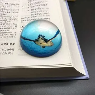 Waltz&F Crystal Sea Turtle Paperweight Galss Globe Hemisphere Home Office Table Decoration