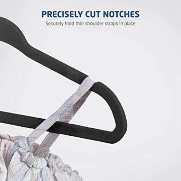 Zober Velvet Baby Hangers - Non Slip Space Saving 50 Pack