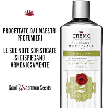 Cremo Men's Body Wash Bundle - 2 Scents for Fresh Skin