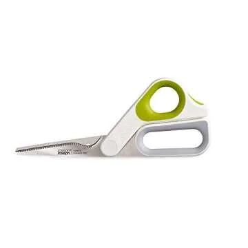 Joseph Joseph PowerGrip Kitchen Shears - Stainless Steel, Thumb Grip & Herb Stripper