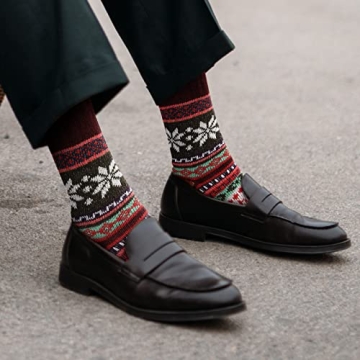 Trifabricy Women's Wool Socks - Cozy 5 Pairs for Winter