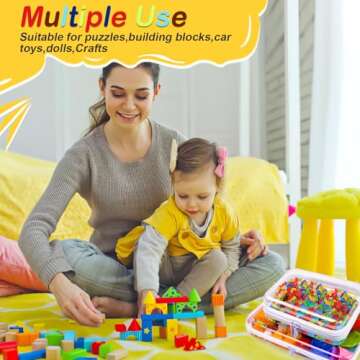 AOBOPLE Clear Hard Shell Zipper Case,Large Toy Storage Bags,Reusable Clear Plastic Board Game Storage,Clear Zipper Case Travel Waterproof Organizer Bags for Snacks Toy Intimate