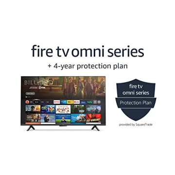 Amazon Fire TV 50" Omni Series (newest model), 4K UHD smart TV, hands-free with Alexa + 4-Year Protection Plan