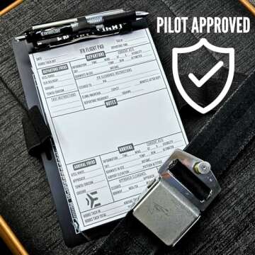 EntireFlight - IFR Flight Pad For Pilot Kneeboard - Perfect Pilot Accessory & Pilot Bag Accessories - Structured Pilot Kneeboard Notepad, 3 Pack, Christmas Gift For Pilots, Holiday Gift for Aviator