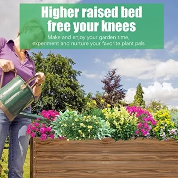 SnugNiture Galvanized Raised Garden Bed 6x3x2FT Steel Planter Box