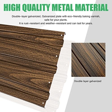 SnugNiture Galvanized Raised Garden Bed 6x3x2FT Steel Planter Box