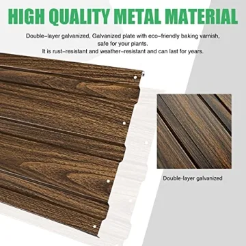 SnugNiture Galvanized Raised Garden Bed 6x3x2FT Steel Planter Box